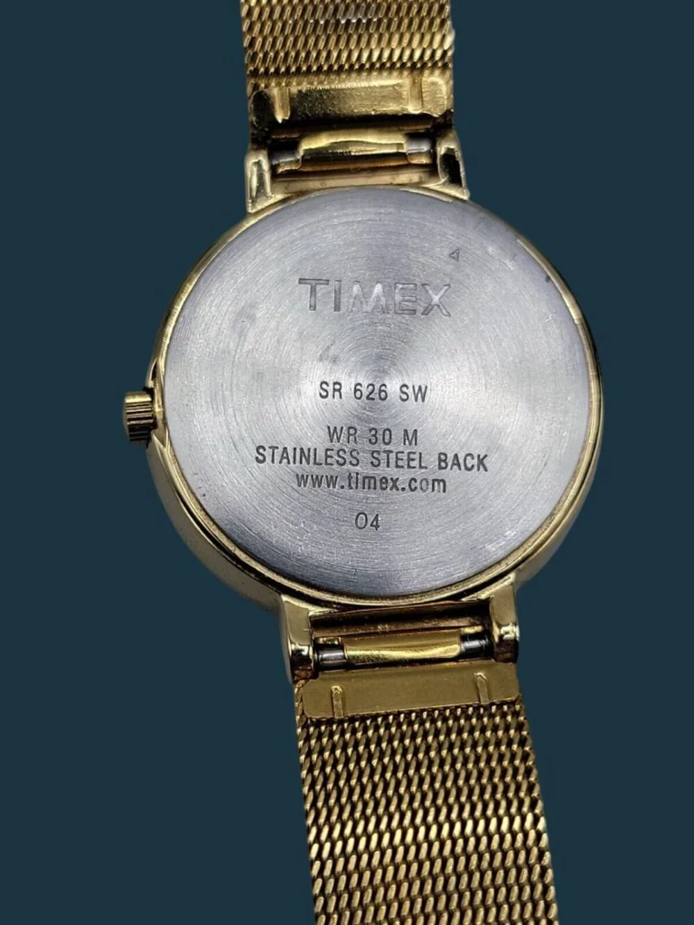 Timex Ameritus T2P197 Gold-Tone Mesh Band Women’s Watch 31mm White Dial 7.5
